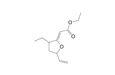 (2Z)-2-(3-ethyl-5-vinyl-tetrahydrofuran-2-ylidene)acetic acid ethyl ester