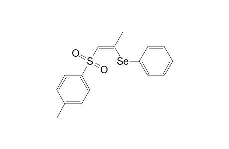 1-Methyl-4-[(Z)-2-(phenylseleno)prop-1-enyl]sulfonyl-benzene