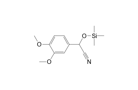 Benzeneacetonitrile, 3,4-dimethoxy-.alpha.-[(trimethylsilyl)oxy]-, (.+-.)-