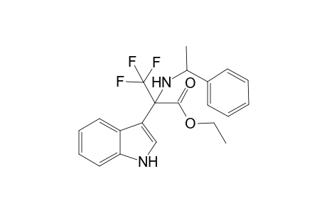 Ethyl 3, 3, 3-trifluoro-2-(1H-indol-3-yl)-2-(1-phenylethylamino)propanoate