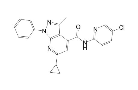 N-(5-chloro-2-pyridinyl)-6-cyclopropyl-3-methyl-1-phenyl-1H-pyrazolo[3,4-b]pyridine-4-carboxamide