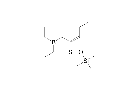 (E)-diethylboryl-2-[dimethyl(trimethylsilyloxy)silyl]-2-pentene