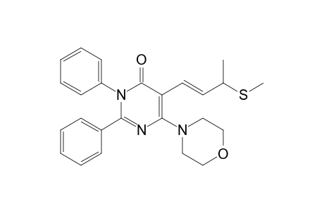 5-[(E)-3-(methylthio)but-1-enyl]-6-(4-morpholinyl)-2,3-diphenyl-4-pyrimidinone
