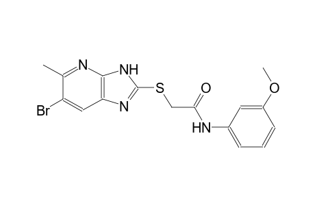 2-[(6-bromo-5-methyl-3H-imidazo[4,5-b]pyridin-2-yl)sulfanyl]-N-(3-methoxyphenyl)acetamide