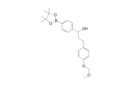 3-(4-Methoxymethoxyphenyl)-1-[4-(4,4,5,5-tetramethyl-1,3,2-dioxaborolan-2-yl)phenyl]propan-1-ol