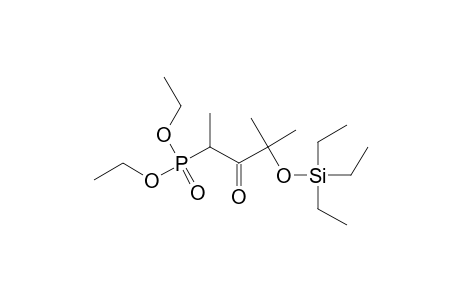 phosphonic acid, [1,3-dimethyl-2-oxo-3-[(triethylsilyl)oxy]butyl]-, diethyl ester