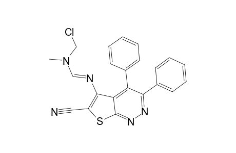 5-[(Chlorodimethylamino)methyleneamino]-6-cyano-3,4-diphenylthieno[2,3-c]pyridazine
