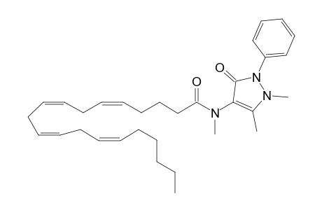 N-Methyl-(1,5-dimethyl-3-oxo-2-phenyl-2,3-dihydro-1H-pyrazol-4-yl)-(5Z,8Z,11Z,14Z)-icosatetra-5,8,11,14-enamide