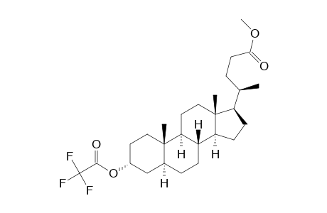 5.alpha.-Cholan-24-oic acid, 3.alpha.-hydroxy-, methyl ester, trifluoroacetate