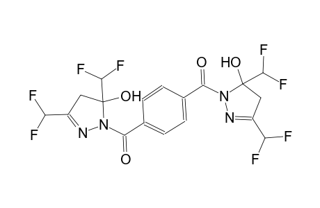 1-(4-{[3,5-bis(difluoromethyl)-5-hydroxy-4,5-dihydro-1H-pyrazol-1-yl]carbonyl}benzoyl)-3,5-bis(difluoromethyl)-4,5-dihydro-1H-pyrazol-5-ol