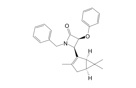 (3s,4R,1'R,5'S)-1-(Benzyl)-3-phenoxy-4-[3',6',6'-trimethylbicyclo[3.1.0]hex-2'-en-2'-yl]azetidin-2-one