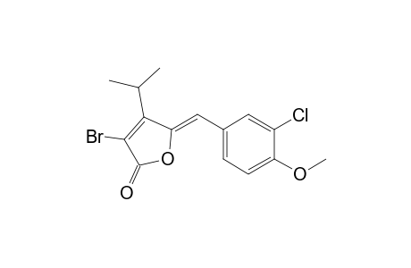 (Z)-3-Bromo-5-(3-chloro-4-methoxybenzylidene)-4-isopropylfuran-2(5H)-one