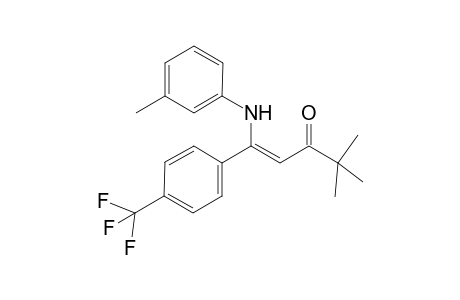 (Z)-4,4-Dimethyl-1-m-tolylamino-1-(4-trifluoromethyl-phenyl)-pent-1-en-3-one