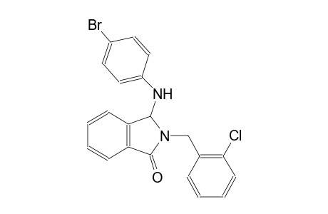 1H-isoindol-1-one, 3-[(4-bromophenyl)amino]-2-[(2-chlorophenyl)methyl]-2,3-dihydro-