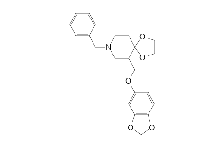 1-BENZYL-4,4-ETHYLENEDIOXY-3-[(1,3-BENZODIOXOL-5-YLOXY)-METHYL]-PIPERIDINE