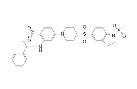 benzenemethanamine, N-[5-[4-[[2,3-dihydro-1-(methylsulfonyl)-1H-indol-5-yl]sulfonyl]-1-piperazinyl]-2-nitrophenyl]-alpha-methyl-