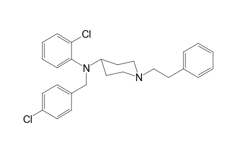 N-(4-Chlorobenzyl)-N-(2-chlorophenyl)-1-(2-phenylethyl)piperidin-4-amine