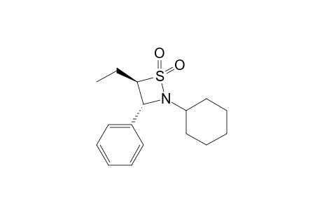 (3R,4R)-2-cyclohexyl-4-ethyl-3-phenyl-1,2-thiazetidine 1,1-dioxide