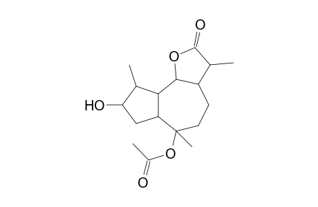 (3,6,9-trimethyl-8-oxidanyl-2-oxidanylidene-3,3a,4,5,6a,7,8,9,9a,9b-decahydroazuleno[4,5-b]furan-6-yl) ethanoate