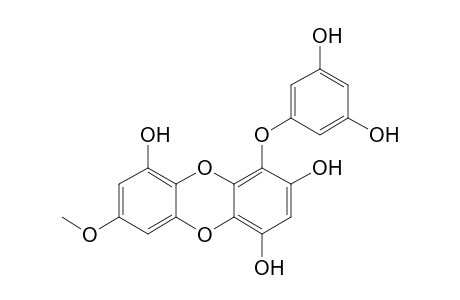 1-(3,5-Dihydroxyphenoxy)-7-Methoxy-2,4,9-trihydroxydibenzo-1,4-dioxin