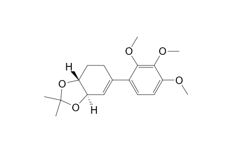 (3a.alpha.,7a.beta)-5-(2',3',4'-trimethoxyphenyl)-2,2-dimethyl-3a,6,7,7a-tetrahydro-1,3-benzodioxole