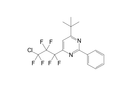 4-tert-Butyl-6-(.omaga.-chlorohexafluoropropyl)-2-phenylpyrimidine