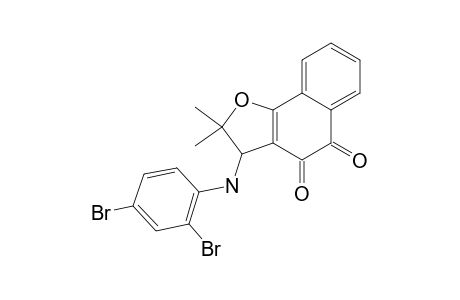 2,2-DIMETHYL-3-[(2,4-DIBROMOPHENYL)-AMINO]-2,3-DIHYDRONAPHTHO-[1,2-B]-FURAN-4,5-DIONE