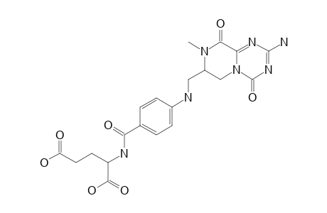 2-AMINO-8-METHYL-4,9-DIOXO-7-METHYL-PARA-AMINOBENZOYLGLUTAMATE-6,7,8,9-TETRAHYDRO-4H-PYRAZINO-(1,2-A)-S-TRIAZINE