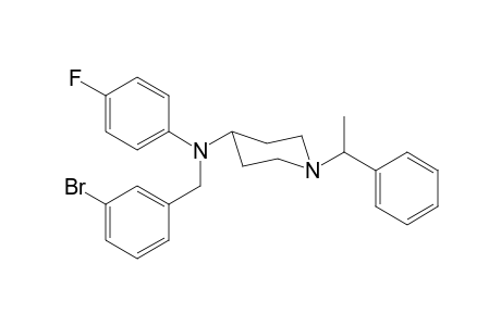 N-(3-Bromobenzyl)-N-4-fluorophenyl-1-(1-phenylethyl)piperidin-4-amine