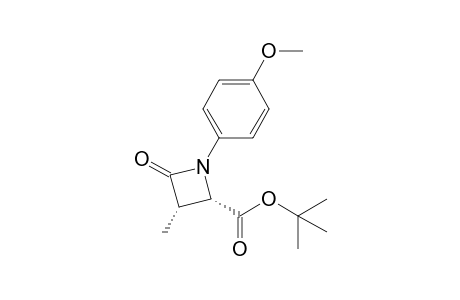 (2S,3S)-1-(4-methoxyphenyl)-3-methyl-4-oxo-2-azetidinecarboxylic acid tert-butyl ester