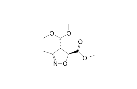 Methyl trans-4-dimethoxymethyl-3-methyl-4,5-dihydroisoxazol-5-carboxylate