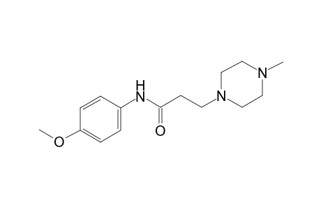 N-(4-methoxy-phenyl)-3-(4-methyl-piperazin-1-yl)-propionamide