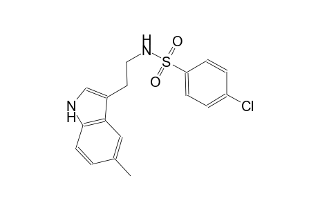 4-chloro-N-[2-(5-methyl-1H-indol-3-yl)ethyl]benzenesulfonamide