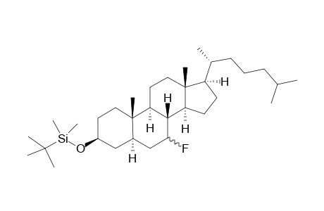 3-.beta.-(tert-Butyldimethylsilyloxy)-7.alpha./.beta.-fluoro-5-.alpha.-cholestane