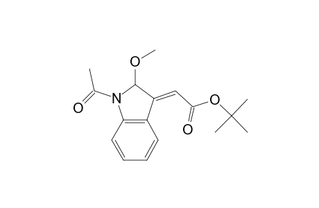 Acetic acid, (1-acetyl-1,2-dihydro-2-methoxy-3H-indol-3-ylidene)-, 1,1-dimethylethyl ester, (E)-