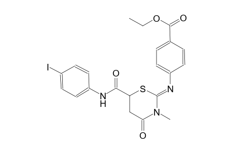 ethyl 4-({(2Z)-6-[(4-iodoanilino)carbonyl]-3-methyl-4-oxotetrahydro-2H-1,3-thiazin-2-ylidene}amino)benzoate