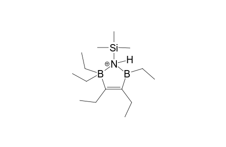 2,2,3,4,5-Pentaethyl-2,5-dihydro-1-(trimethylsilyl)-1H-1,2,5-azoniadiboratole