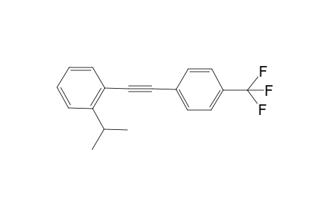 1-Isopropyl-2-((4-(trifluoromethyl)phenyl)ethynyl)benzene
