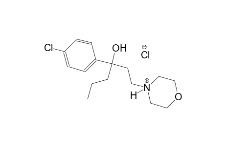 morpholinium, 4-[3-(4-chlorophenyl)-3-hydroxyhexyl]-, chloride