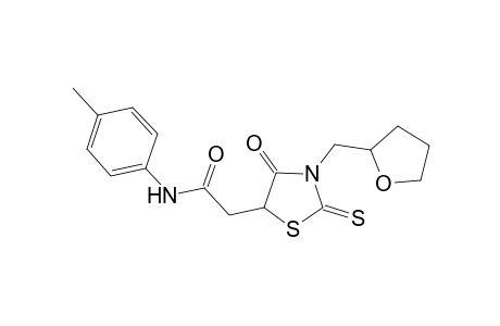 5-Thiazoleacetamide, tetrahydro-N-(4-methylphenyl)-4-oxo-3-[(tetrahydro-2-furanyl)methyl]-2-thioxo-