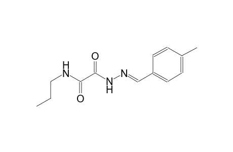acetic acid, oxo(propylamino)-, 2-[(E)-(4-methylphenyl)methylidene]hydrazide