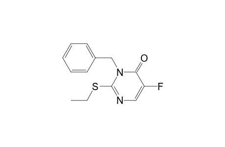 4(3H)-Pyrimidinone, 2-(ethylthio)-5-fluoro-3-(phenylmethyl)-