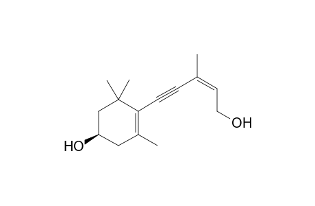 2Z-5-((4'R)-4'-Hydroxy-2',2',6'-trimethylcyclohex-1'-enyl)-3-methyl-2-penten-4-yn-1-ol