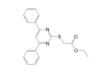 2-[(4,6-diphenyl-2-pyrimidinyl)thio]acetic acid ethyl ester
