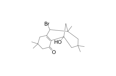 5,9-Methanobenzocycloocten-4(1H)-one, 10-bromo-2,3,5,6,7,8,9,10-octahydro-5-hydroxy-2,2,7,7,9-pentamethyl-