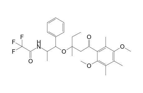 1-(2',5'-Dimethoxy-3',4',6'-trimethylphenyl)-3-methyl-3-(1'-phenyl-2'-trifluoroacetamido-1'-propyloxy)-1-pentanal
