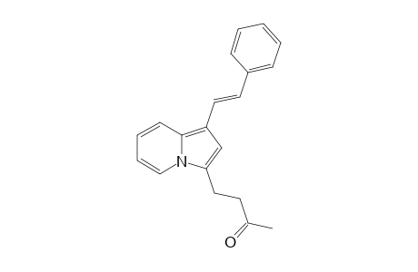3-[3'-Oxobutyl]-2-.beta.-styrylindolizine