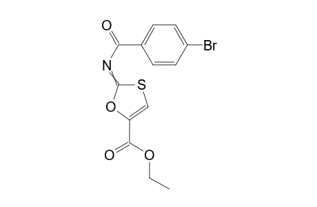 Ethyl 2-(4-bromobenzoylimino)-1,3-oxathiole-5-carboxylate
