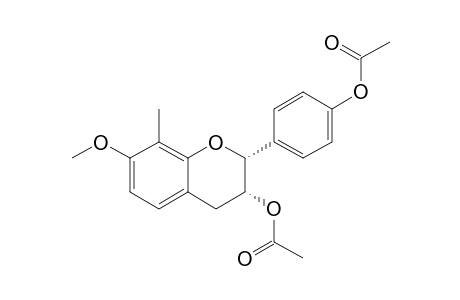 TUPICHINOL-A-PERACETYLATED;(2R,3R)-3,4'-DIACETOXY-7-METHOXY-8-METHYLFLAVAN