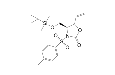 (4S,5RS)-4-(tert-Butyldimethylsilyloxymethyl)-3-[(4-methylbenzene)sulfonyl]-5-vinyloxazolidin-2-one